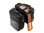 Panniers featuring E-bike battery holder