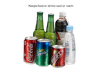 Keeps food or drinks cool or warm