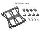 Supplied adaptor fits most carriers.