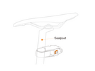 Rear Carrier Mount Adaptor mounting position diagram