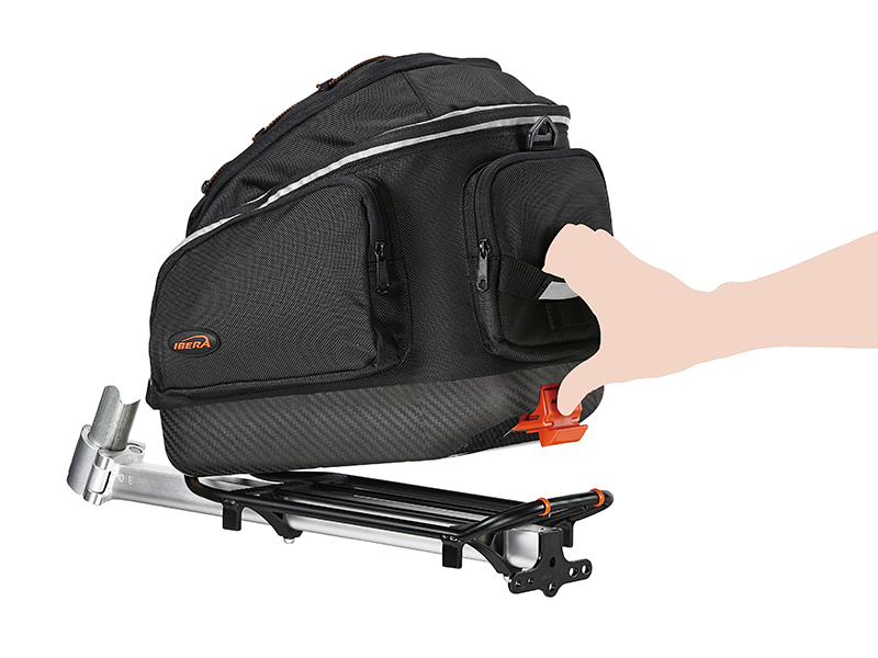Easy Clip on Bike Trunk Bag Ibera Bicycle Accessories