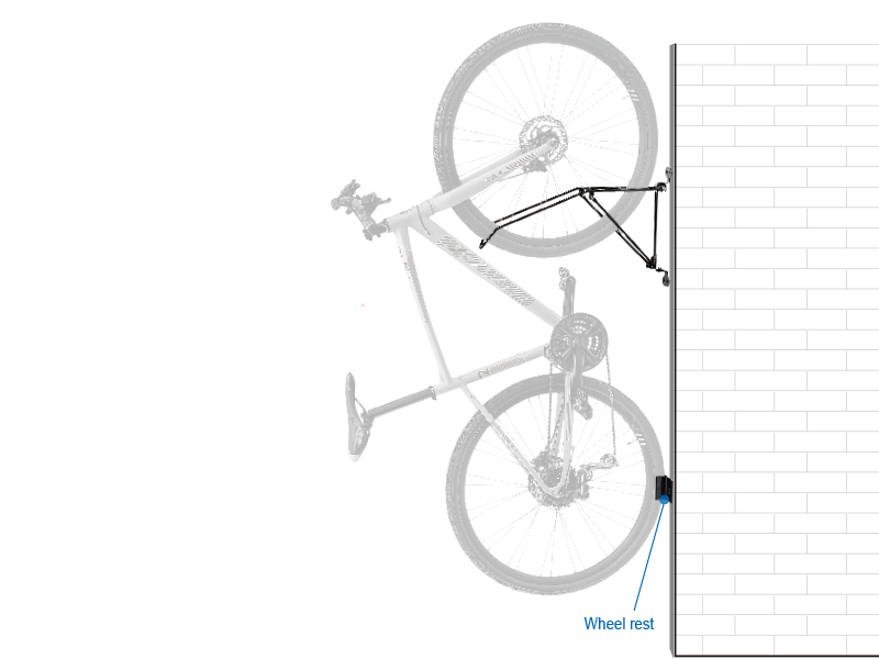 ibera ib-st2 fahrradständer Roll-On Bicycle Wall Hanger – Ibera Bicycle Accessories