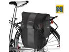 Bike pannier bags with secure 3 point connection to bike