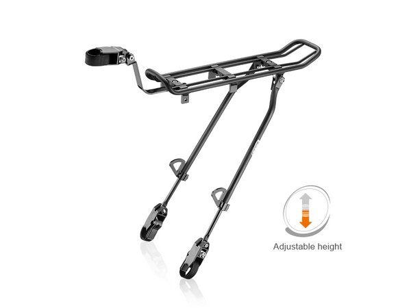 Fully height and length adjustable road bike carrier