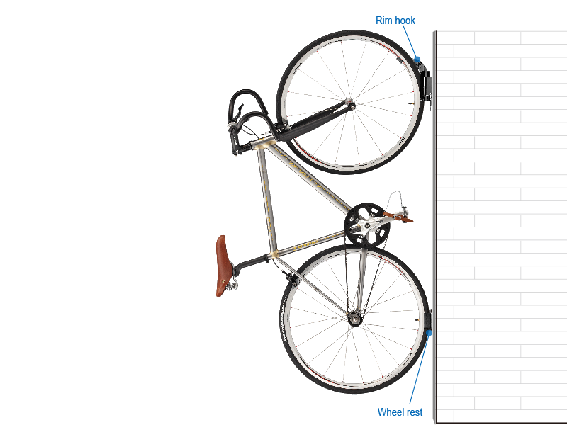 Side Swing Bicycle Wall Hanger IB ST17 Ibera Bicycle Accessories