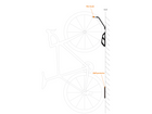 Bicycle Wall Hanger hanger diagram