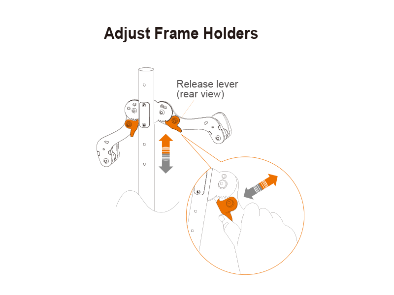 Adjustable Bicycle Hanger Stand specifications image
