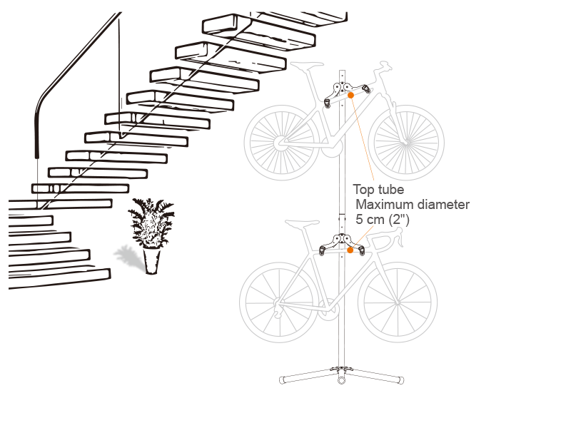 Adjustable Bicycle Hanger Stand IB-ST9