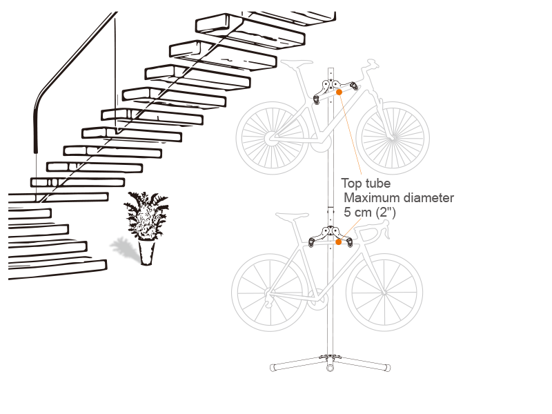 ibera ib-st2 fahrradständer Adjustable Bicycle Hanger Stand IB-ST9 – Ibera Bicycle Accessories